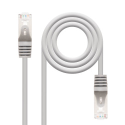 Câble Cordon réseau RJ45 Nanocable Catégorie 6 FTP (F UTP) Droit 2m (Gris)