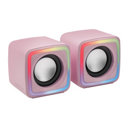 Enceintes Mars Gaming MSCube RGB (Rose)
