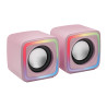 Enceintes Mars Gaming MSCube RGB (Rose)