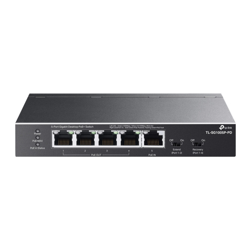Switch réseau ethernet Gigabit TP-Link TL-SG1005P-PD - 5 ports dont 4x PoE