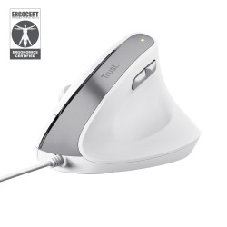 Souris filaire ergonomique Trust Bayo II (Blanc)