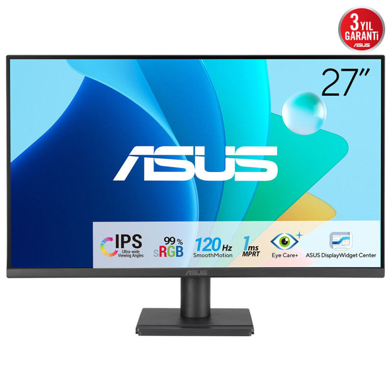 Ecran 27" Asus Eye Care VA279HG Full HD 120Hz (Noir)