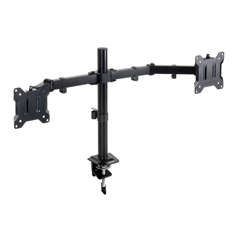Support double-écran à fixer Tooq DB1802TN 17"-27" (8kg max) (Noir)