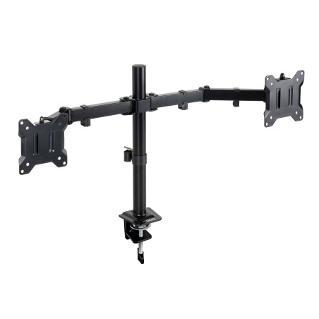 Support double-écran à fixer Tooq DB1802TN 17"-27" (8kg max) (Noir)