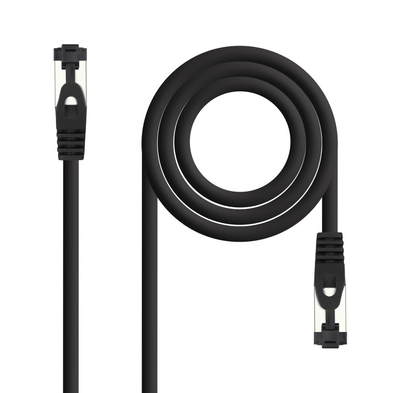 Câble Cordon réseau RJ45 Nanocable Catégorie 8 SSTP (S FTP) 2m (Noir)