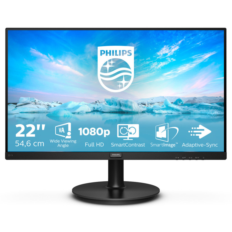Ecran 22" Philips 221V8 Full HD (Noir)