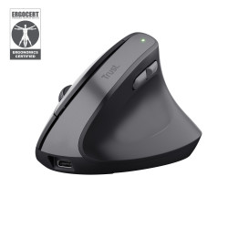 Souris sans fil ergonomique Trust Bayo II (Noir)