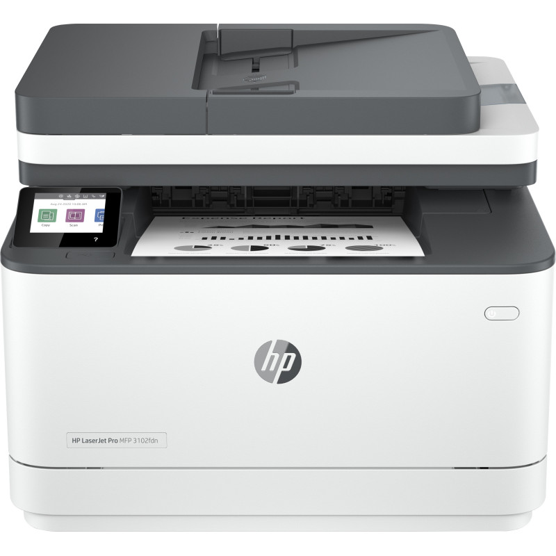 Imprimante Multifonction 4en1 HP LaserJet Pro 3102fdn (Blanc Gris)