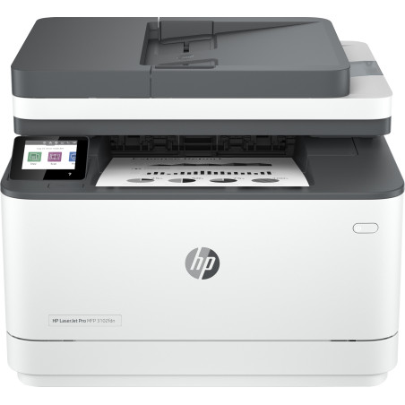 Imprimante Multifonction 4en1 HP LaserJet Pro 3102fdn (Blanc Gris)