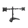 Support double-écran à poser Tooq DB1702TN 17"-32" (9kg max) (Noir)