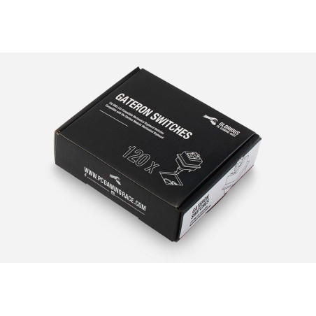 Jeu de 120 Switchs Gateron Brown pour clavier mécanique Glorious PC Gaming Race