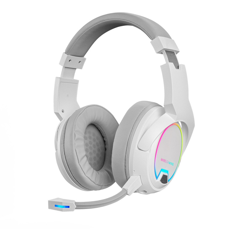 Casque Gamer sans fil Mars Gaming MHW-100 RGB (Blanc)