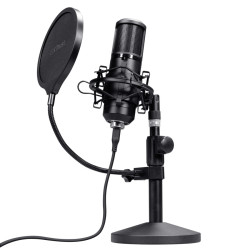 Microphone sur pied Trust GXT 269 Emita II (Noir)
