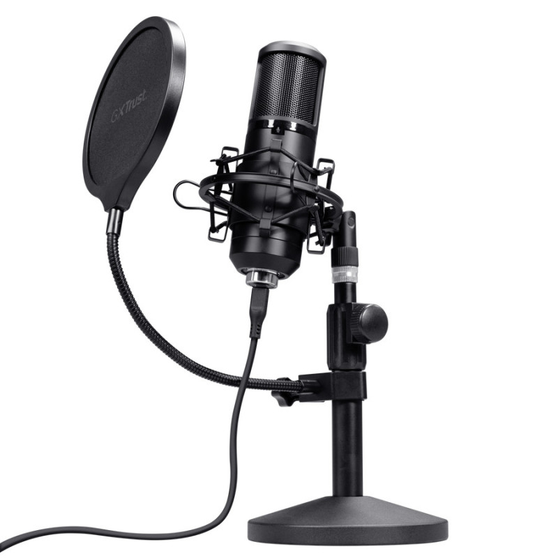 Microphone sur pied Trust GXT 269 Emita II (Noir)