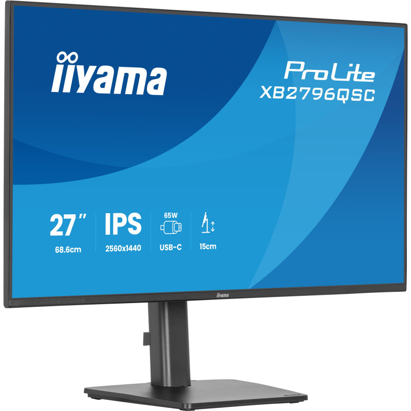 Ecran 27" Iiyama ProLite XB2796QSC-B1 Quad HD 75Hz (Noir)
