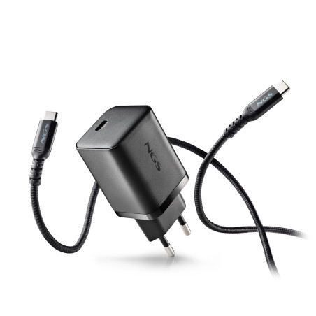 Chargeur secteur NGS Bud 1x USB-C 65W (Noir)