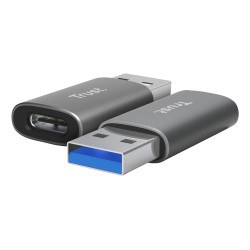 Adaptateur USB 3.2 Type C Trust vers USB Type A M F (Gris)