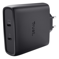 Chargeur secteur Trust Maxo 2x port USB-C - 100W (Noir)