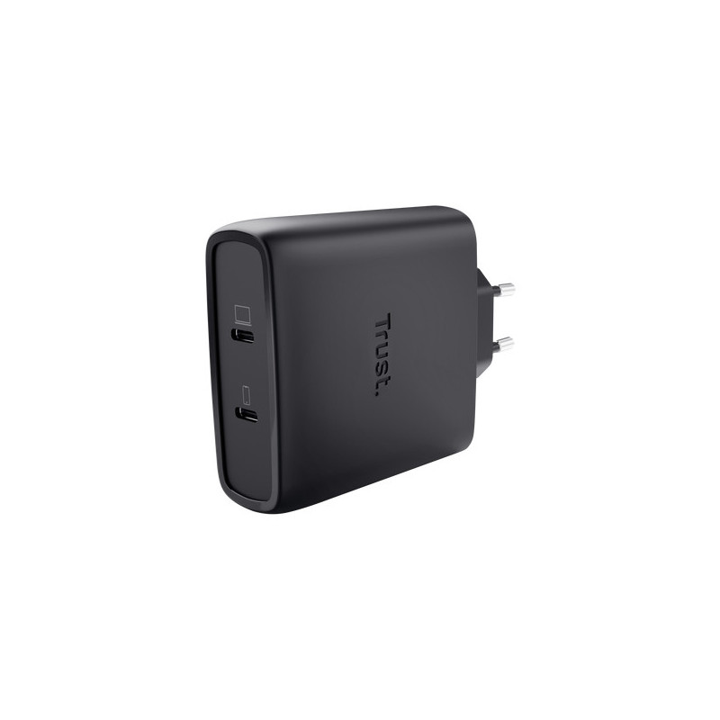 Chargeur secteur Trust Maxo 2x port USB-C - 100W (Noir)