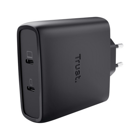 Chargeur secteur Trust Maxo 2x port USB-C - 100W (Noir)