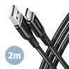 Câble Axagon USB Type A - Type C M M 2m (Noir)