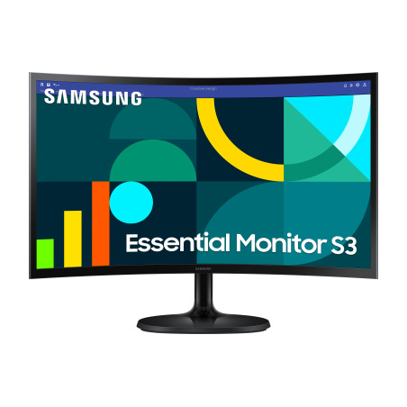 Ecran incurvé 24" Samsung Essential S3 S36GD Full HD 100Hz (Noir)