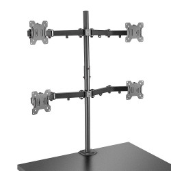 Support Quadruple-écran à fixer Lindy de 17" à 28" (7kg max)