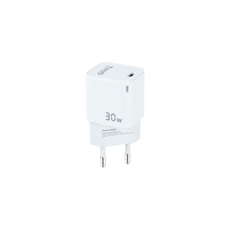 Chargeur secteur TooQ TQWC-GANPD30 1 port USB-C 30W (Blanc)