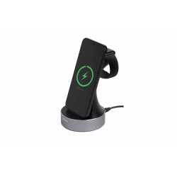 Chargeur sans fil Verbatim WCS-01 pour Apple Watch et iPhone (Gris)
