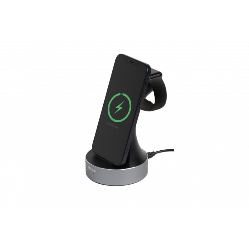 Chargeur sans fil Verbatim WCS-01 pour Apple Watch et iPhone (Gris)