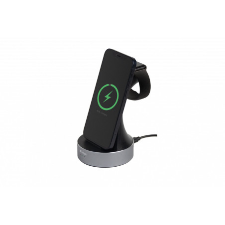 Chargeur sans fil Verbatim WCS-01 pour Apple Watch et iPhone (Gris)