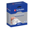 Boite Verbatim de 100 pochettes papier pour CD DVD