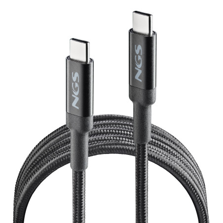 Cable NGS Knot USB-C M M 2m 100W (Noir)