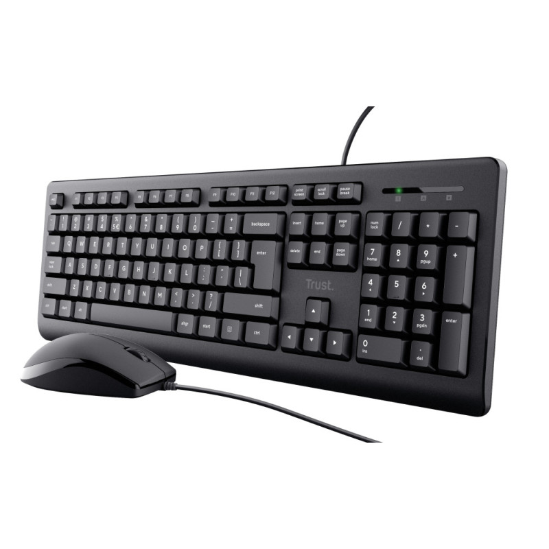 Pack 2en1 (Clavier Souris) Trust Primo (Noir)