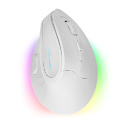 Souris sans fil Gamer ergonomique verticale Mars Gaming MM-SK RGB (Blanc)