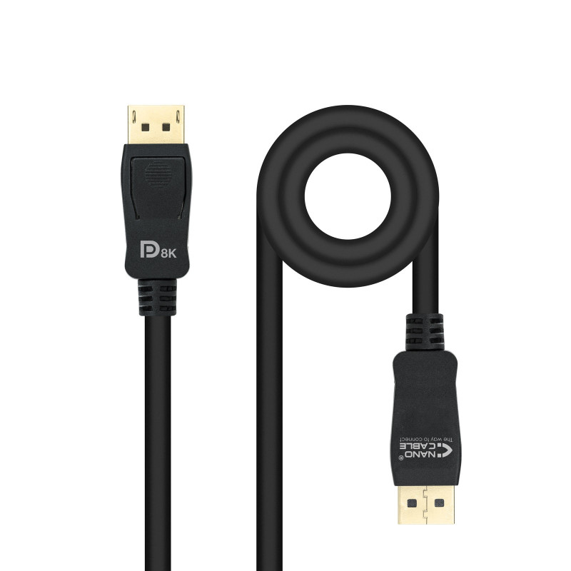 Câble DisplayPort 1.4 Nanocable 1m M M (Noir)