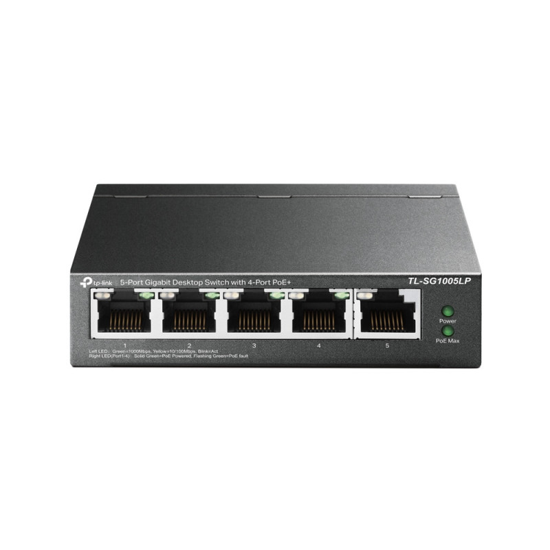 Switch réseau ethernet Gigabit TP-Link TL-SG1005LP - 5 ports dont 4x PoE