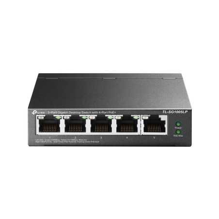 Switch réseau ethernet Gigabit TP-Link TL-SG1005LP - 5 ports dont 4x PoE