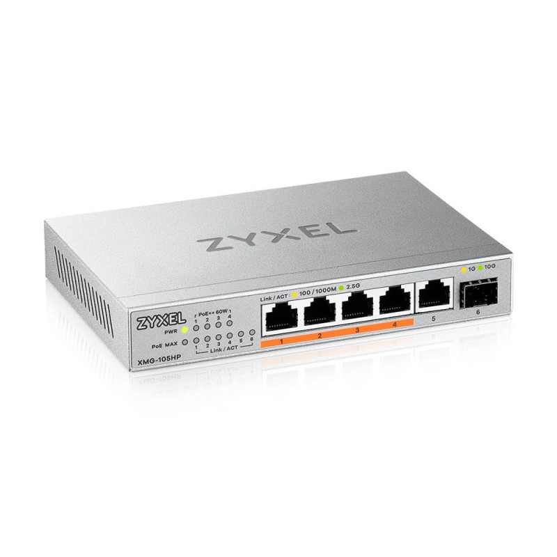 Switch réseau ethernet Gigabit Zyxel XMG-105HP - 5 ports