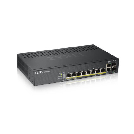 Switch réseau ethernet Gigabit Zyxel GS1920HP v2 - 8 ports dont 8x PoE (Noir)