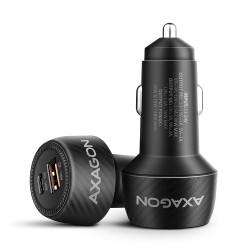 Chargeur Allume Cigare Axagon PWC-PQ48 - 2x USB-A C 48W (Noir)