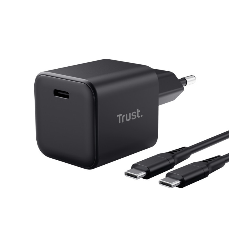 Chargeur secteur Trust Maxo USB-C 65W avec cable (Noir)