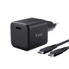 Chargeur secteur Trust Maxo USB-C 65W avec cable (Noir)