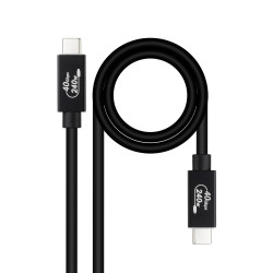 Câble Nanocable USB-C 4 M M 1,8m 240W (Noir)