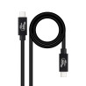 Câble Nanocable USB-C 4 M M 1,8m 240W (Noir)