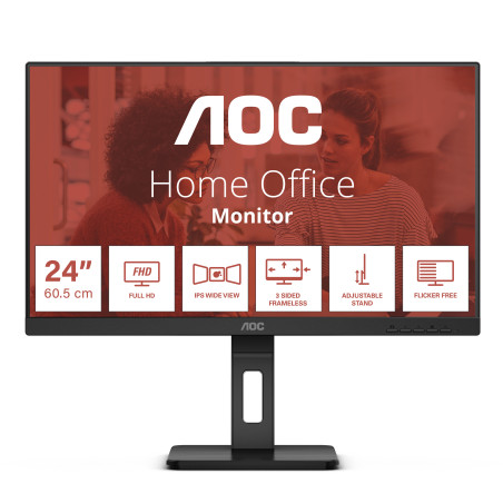 Ecran 24" AOC E3 Series 24E3QAF Full HD (Noir)