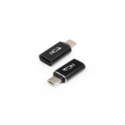 Adaptateur Nanocable  Micro USB vers USB-C (Noir)