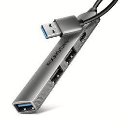Hub USB-A 3.2 Axagon HUE-STA  - 4 ports (Gris)