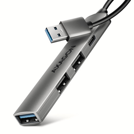 Hub USB-A 3.2 Axagon HUE-STA  - 4 ports (Gris)