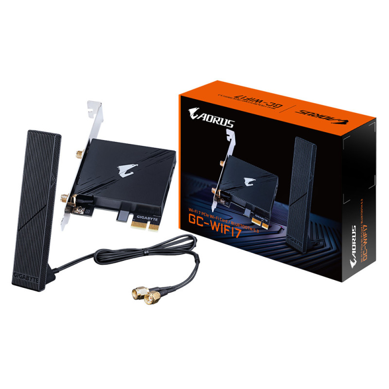 Carte Réseau PCIe WiFi Bluetooth Gigabyte GC-WiFi7 (5800be) - Windows 11 uniquement